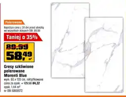 OBI Gresy szkliwione polerowane Morenti Blue oferta