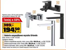 OBI Bateria umywalkowa wysoka Orlando oferta