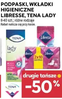 Stokrotka Podpaski, wkładki higieniczne Libresse, Tena Lady oferta