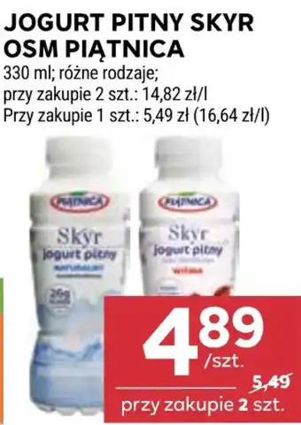 Stokrotka Market Jogurt Pitny Skyr Osm Piątnica oferta