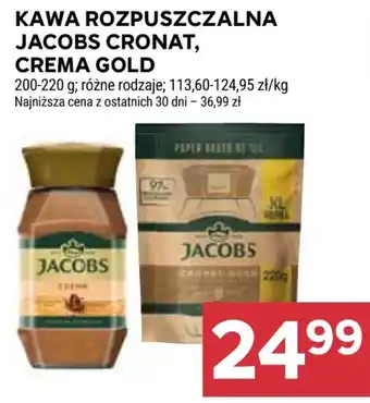 Stokrotka Market Kawa Rozpuszczalna Jacobs Cronat, Crema Gold oferta