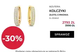 Briju Kolczyki złote z cyrkoniami Briju KL-004643 oferta