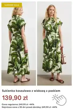 Medicine Sukienka koszulowa z wiskozą z paskiem oferta