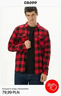 Cropp Koszula w kratę z kieszeniami Cropp oferta