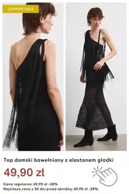 Medicine Top damski bawełniany z elastanem gładki oferta
