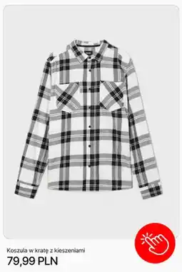 Cropp Koszula w kratę z kieszeniami Cropp oferta
