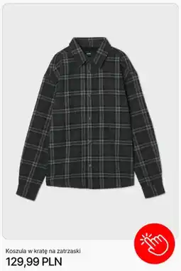 Cropp Koszula w kratę na zatrzaski Cropp oferta