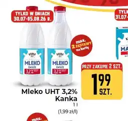 Społem Częstochowa Mleko UHT 3,2% Kanka oferta