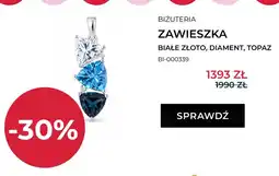 Briju Zawieszka Briju białe złoto diament topaz oferta