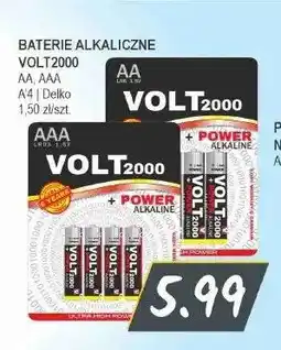 Słoneczko Baterie alkaliczne Volt2000 AA oferta