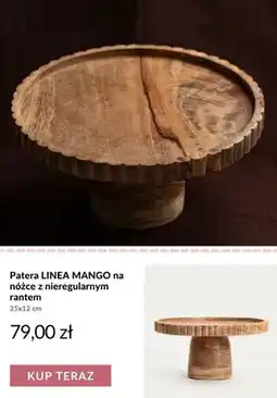 Homla Patera Linea Mango na nóżce z nieregularnym rantem oferta
