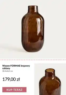 Homla Wazon szklany Formae brązowy oferta