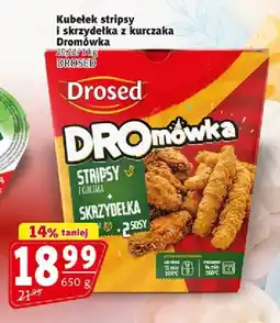 Prim Market Kubełek stripsy i skrzydełka z kurczaka Dromówka Drosed oferta
