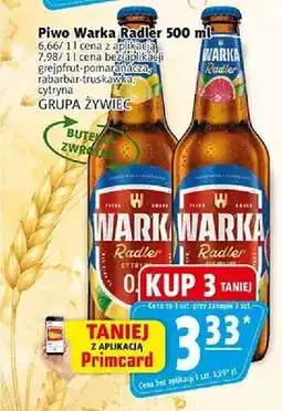Prim Market Piwo bezalkoholowe Warka Radler Grejpfrut-pomarańcza oferta
