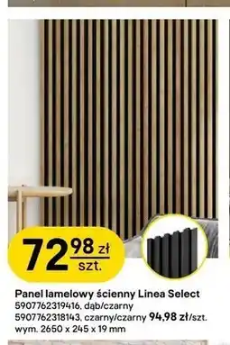 Castorama Panel lamelowy ścienny Stegu Linea Select dąb czarny oferta
