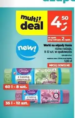 Dealz Worki na odpady Gosia z taśmą oferta