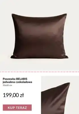 Homla Poszewka jedwabna Belaris czekoladowa 50x60 cm oferta