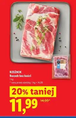 Lidl Boczek bez kości Rzeźnik oferta
