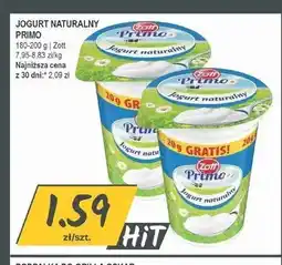 Słoneczko Jogurt naturalny Primo Zott oferta