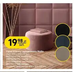 Castorama Panel ścienny tapicerowany Stegu Mollis antracytowy oferta