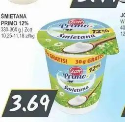 Słoneczko Śmietana Primo 12% Zott oferta