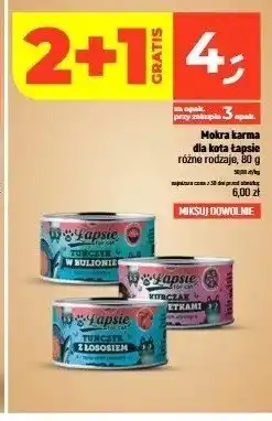 Dealz Mokra karma dla kota Łapsie tuńczyk z łososiem oferta