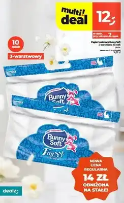 Dealz Papier toaletowy Bunny Soft Finesse Plus 10-pak 3-warstwowy oferta