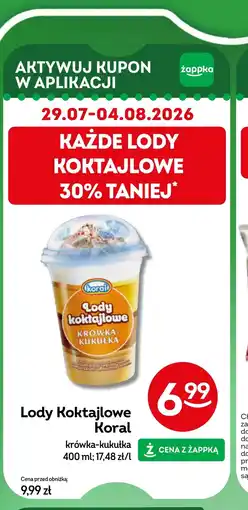 Żabka Lody Koral oferta