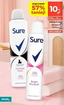 Dealz Antyperspirant w sprayu Sure Invisible Pure oferta