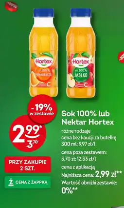 Żabka Sok Hortex oferta