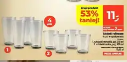 Dealz Szklanki ryflowane niskie 4-pak oferta