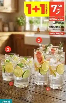 Dealz Szklanki niskie Krosno 4-pak oferta
