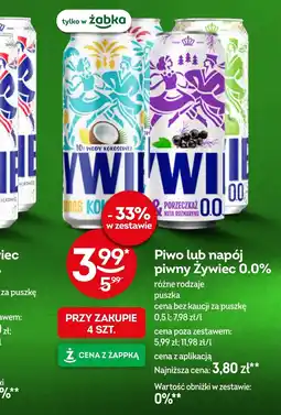Żabka Napój piwny Żywiec oferta