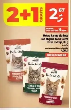 Dealz Mokra karma dla kota Pan Mięsko Kocia Uczta z cielęciną i jagnięciną oferta