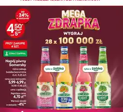 Żabka Napój piwny Somersby oferta