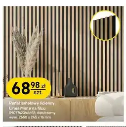 Castorama Panel lamelowy ścienny Stegu Linea Miute na filcu dąb czarny oferta