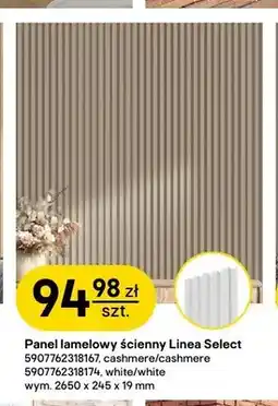 Castorama Panel lamelowy ścienny Stegu Linea Select white white oferta