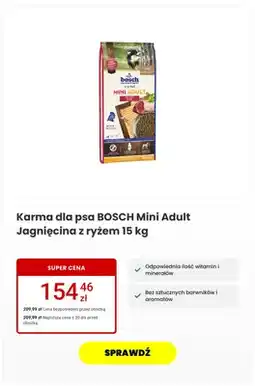 Media Expert Karma dla psa Bosch Mini Adult Jagnięcina z ryżem oferta