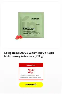 Media Expert Suplement diety kolagen Intenson Witamina C + Kwas hialuronowy arbuzowy oferta