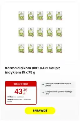 Media Expert Karma dla kota Brit Care Soup z indykiem 15-pak oferta