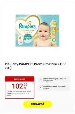 Media Expert Pieluchy jednorazowe Pampers Premium Care 2 136-pak oferta