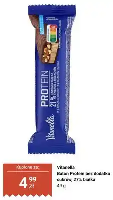 Biedronka Baton proteinowy Vitanella bez dodatku cukrów 27% białka oferta