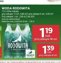 Stokrotka Woda mineralna Rodowita oferta