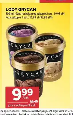 Stokrotka Lody Grycan czekoladowe oferta