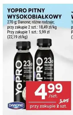 Stokrotka Napój jogurtowy pitny wysokobiałkowy Danone YoPro truskawkowy oferta