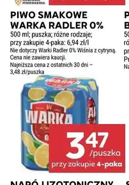 Stokrotka Piwo bezalkoholowe Warka Radler Grejpfrut z pomarańczą 4-pak oferta