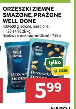 Stokrotka Orzeszki ziemne smażone prażone niesolone Well Done oferta