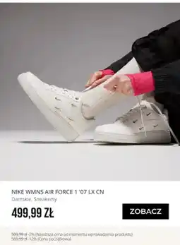 Sizeer Sneakersy damskie Nike Wmns Air Force 1 '07 LX CN oferta