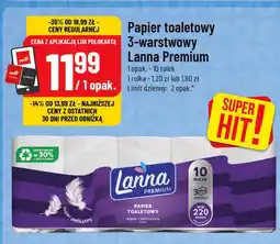 Polomarket Papier toaletowy 3-warstwowy Lanna Premium 10-pak oferta