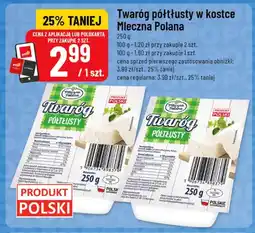 Polomarket Twaróg półtłusty w kostce Mleczna Polana oferta